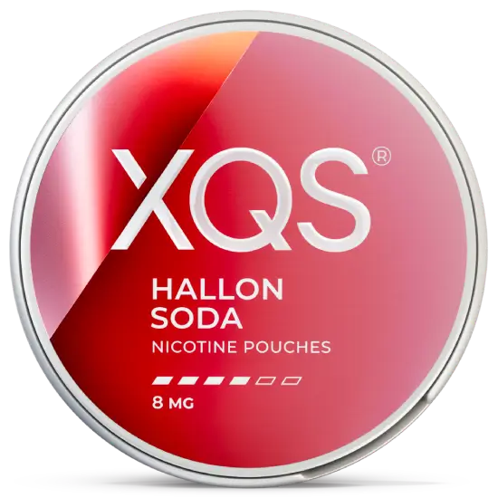 XQS Hallonsoda 8mg nicotine pouches can