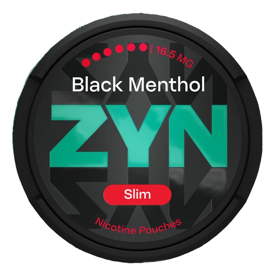 ZYN Black Menthol 16.5mg nicotine pouches can